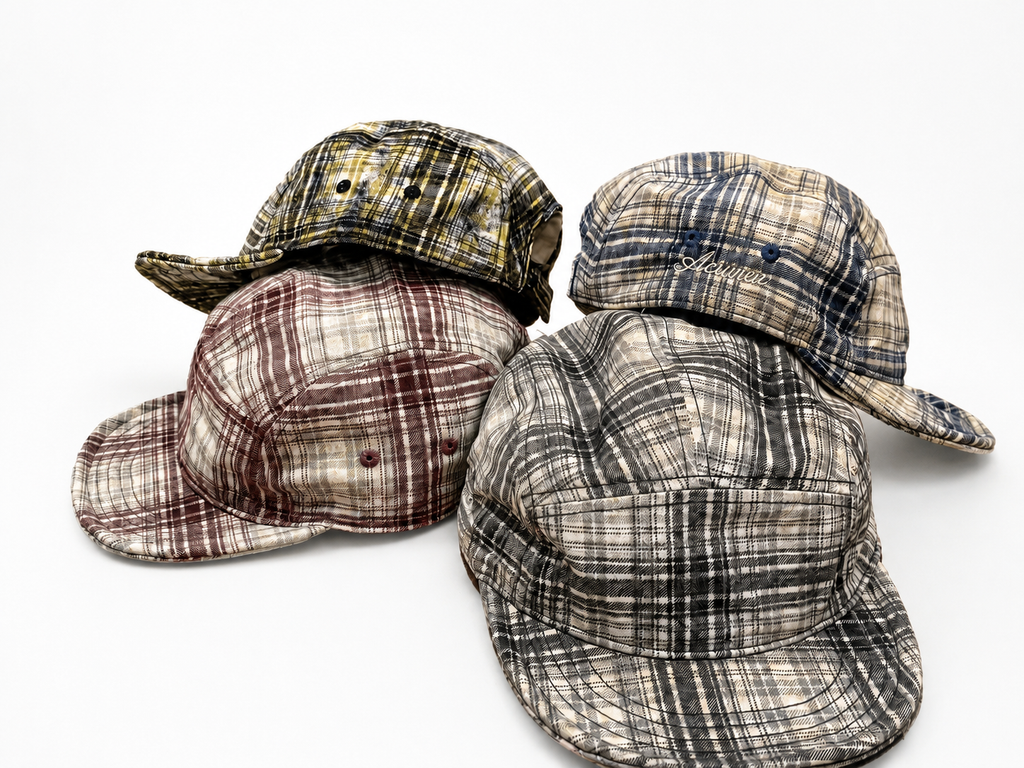 Plaid Kasket - alle 4 farver stablet